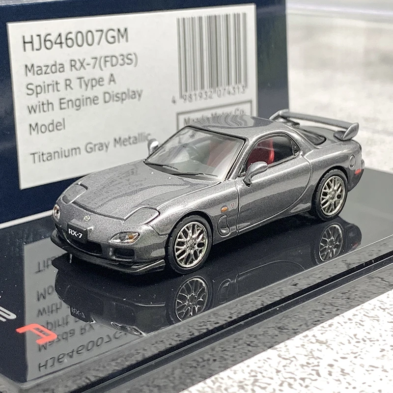 Hobby 1:64 RX7 FD3S Spirit R Type A Alloy Car Model Diecasts & Vehicles Model Miniature Scale Model Car For Collection Gift