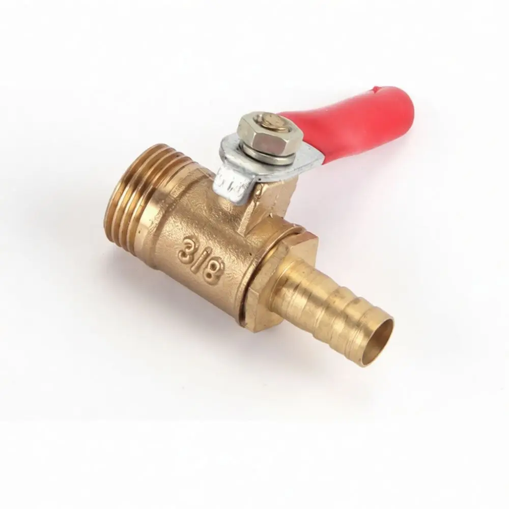 Brass Gas Water Valve Manual Handle Switch Threaded Interface Pipe Fitting Mini Pneumatic Control Accessory Industrial