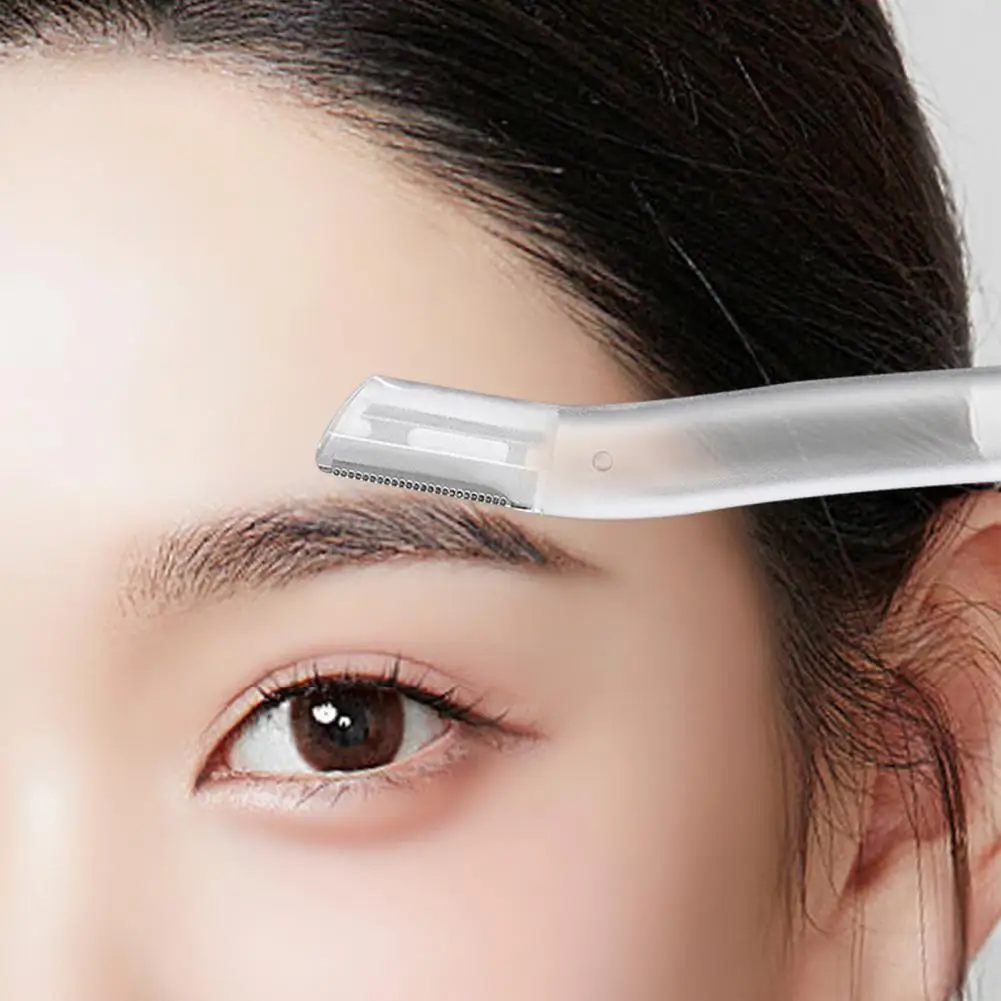 Travel-friendly Eyebrow Trimmer Brow Grooming Tool Effortlessly Shape Trim Eyebrows with Stainless Steel Eyebrow for Ladies