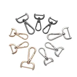 Hardware DIY KeyChain Collar Carabiner Snap Split Ring Screw Buckle Lobster Clasp Detachable Snap Hook Bags Strap Buckles