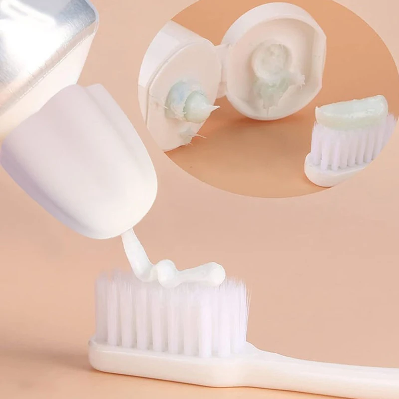 1Pc Silicone Toothpaste Cap Self-sealing Toothpaste Dispenser Supplies Pump Tooth Squeezer Paste Bathroom Saver Toothpaste...