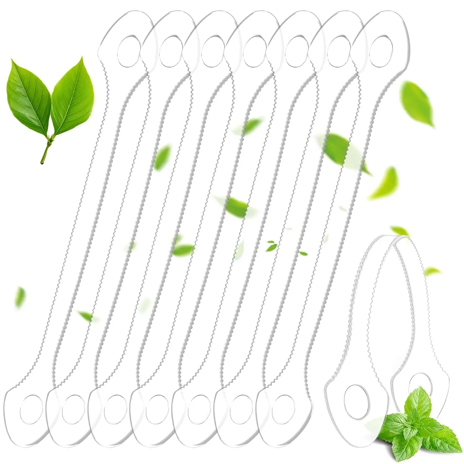 

25 Count Disposable Tongue Scrapers, Plastic Tongue Cleaner for Adults and Kids, Oral Care for Fresh Breath