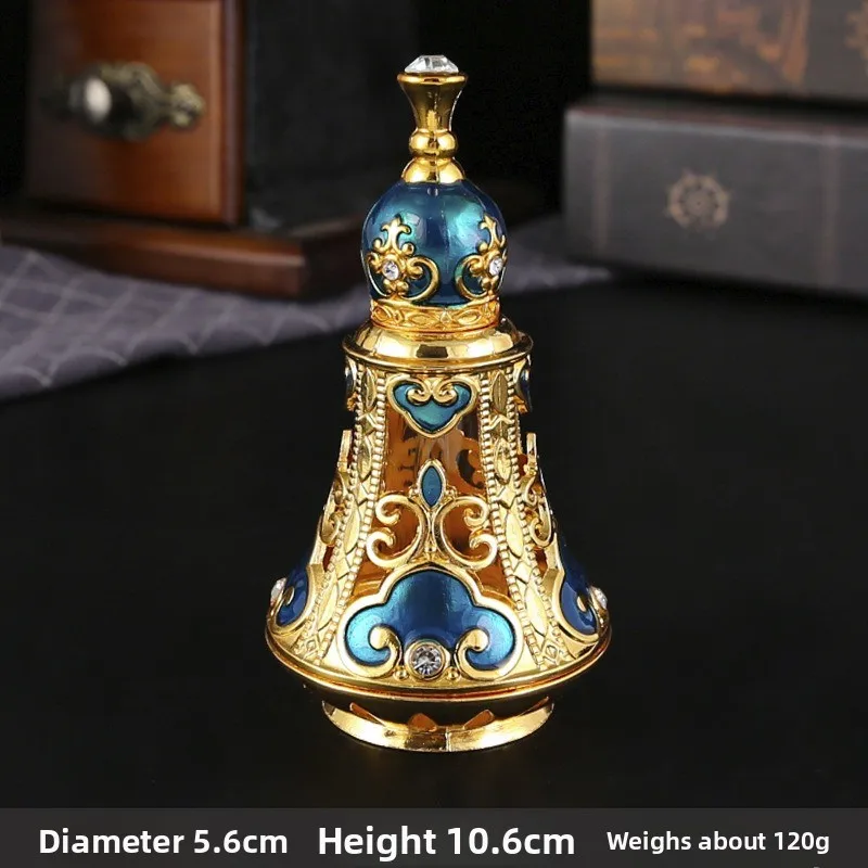 Middle East Glass Perfume Bottles Exquisite Home Decor Handicraft Arabic Essential Oil Bottle Empty Bottle Perfume Jar Gift