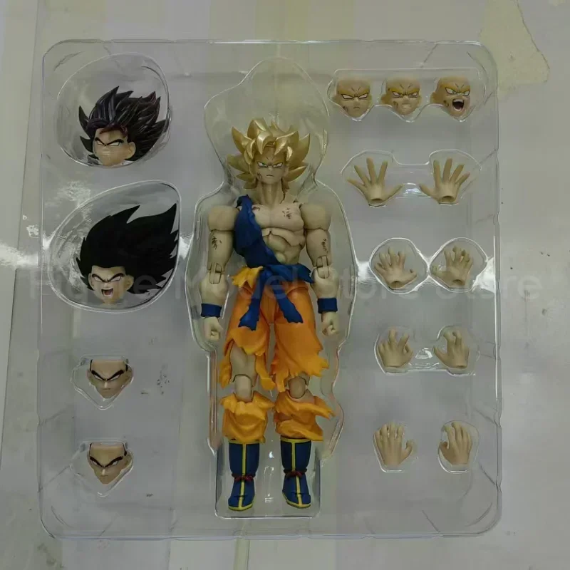 In Stock Black Hole Toys Dragon Ball Z SHF SSJ Battle Damaged Super Saiyan Furious Hero Son Goku Action Figure Toy Model Anime