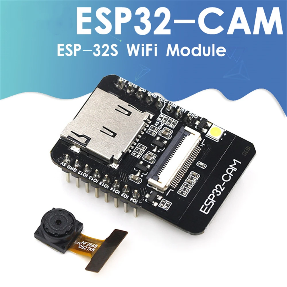 

ESP32-CAM WiFi and Bluetooth-compatible Module Development Board ESP32 with Camera Module OV2640 2MP for Arduino