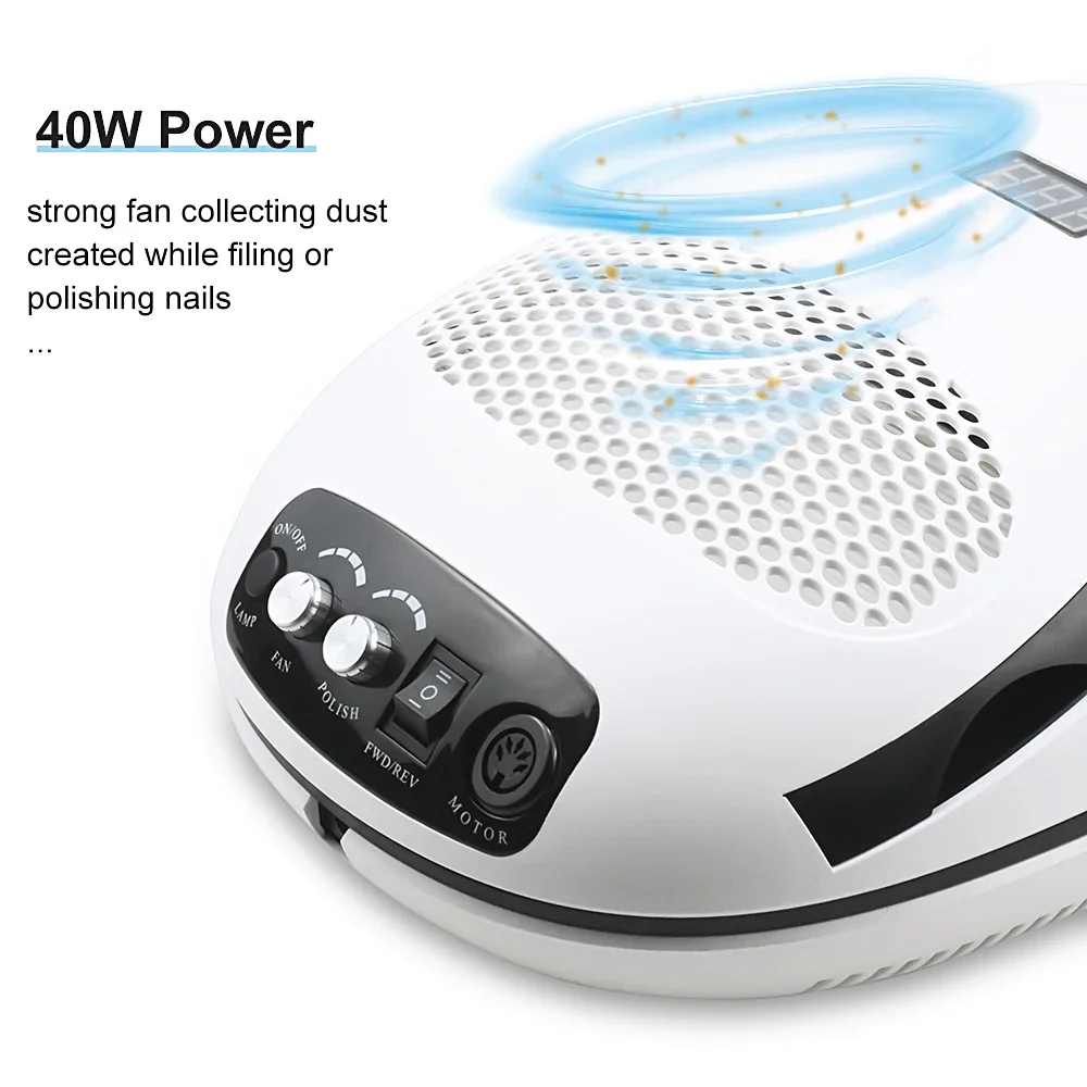 New 140W 3-IN-1Multifunction  UV LED   Lamp Manicure Machine For   Salon    Vacuum Cleaner &Electric  Drill &