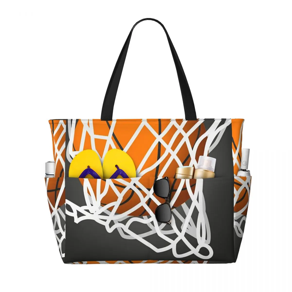 Basketball Beach Tote Bag Sport Gym Yoga Duffle Large Tote Bag Women Travel Bag Fitness bag