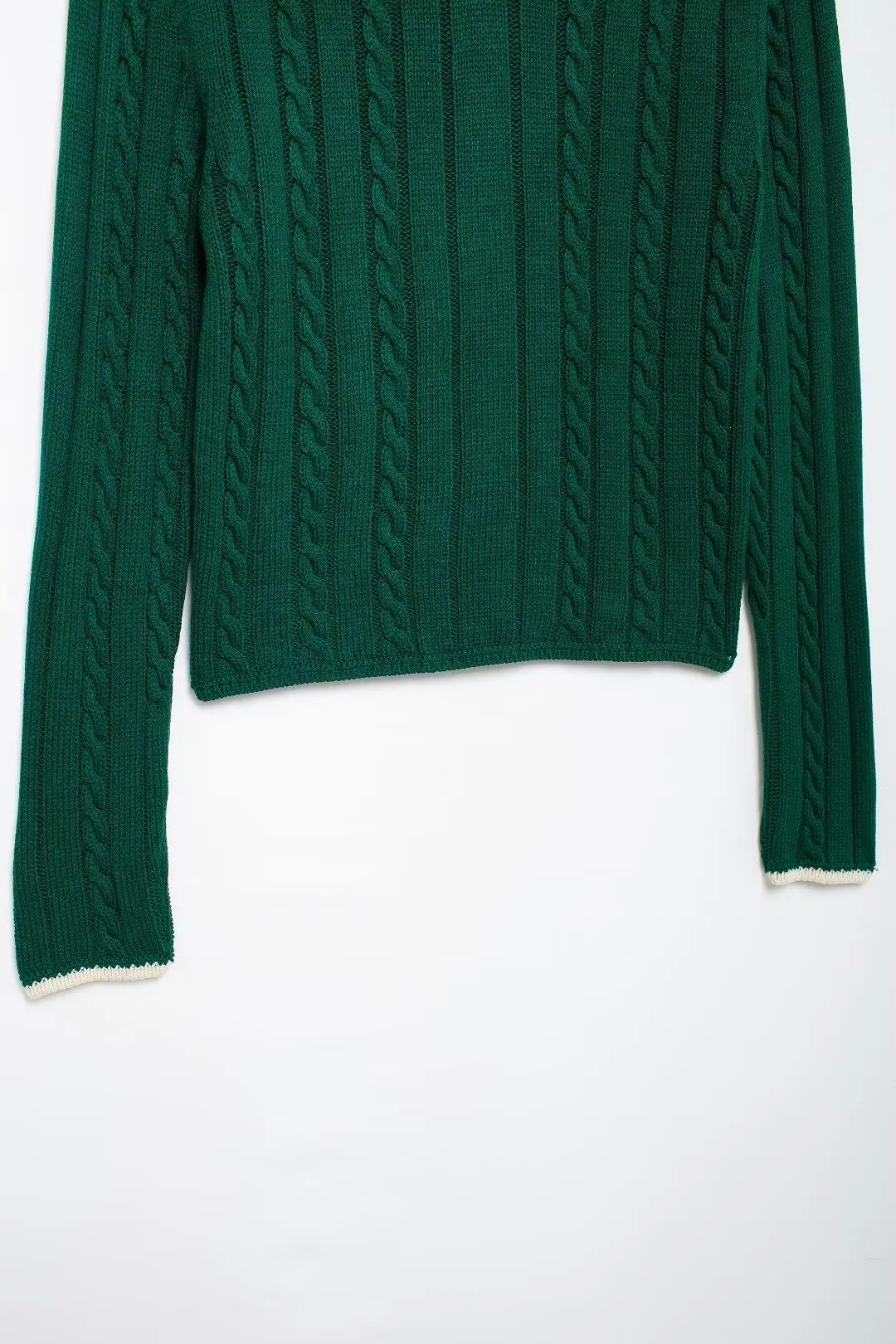 Tangada Women Green Striped Crop Sweater Jumper V Neck Elegant Pullovers Chic Tops BE0366