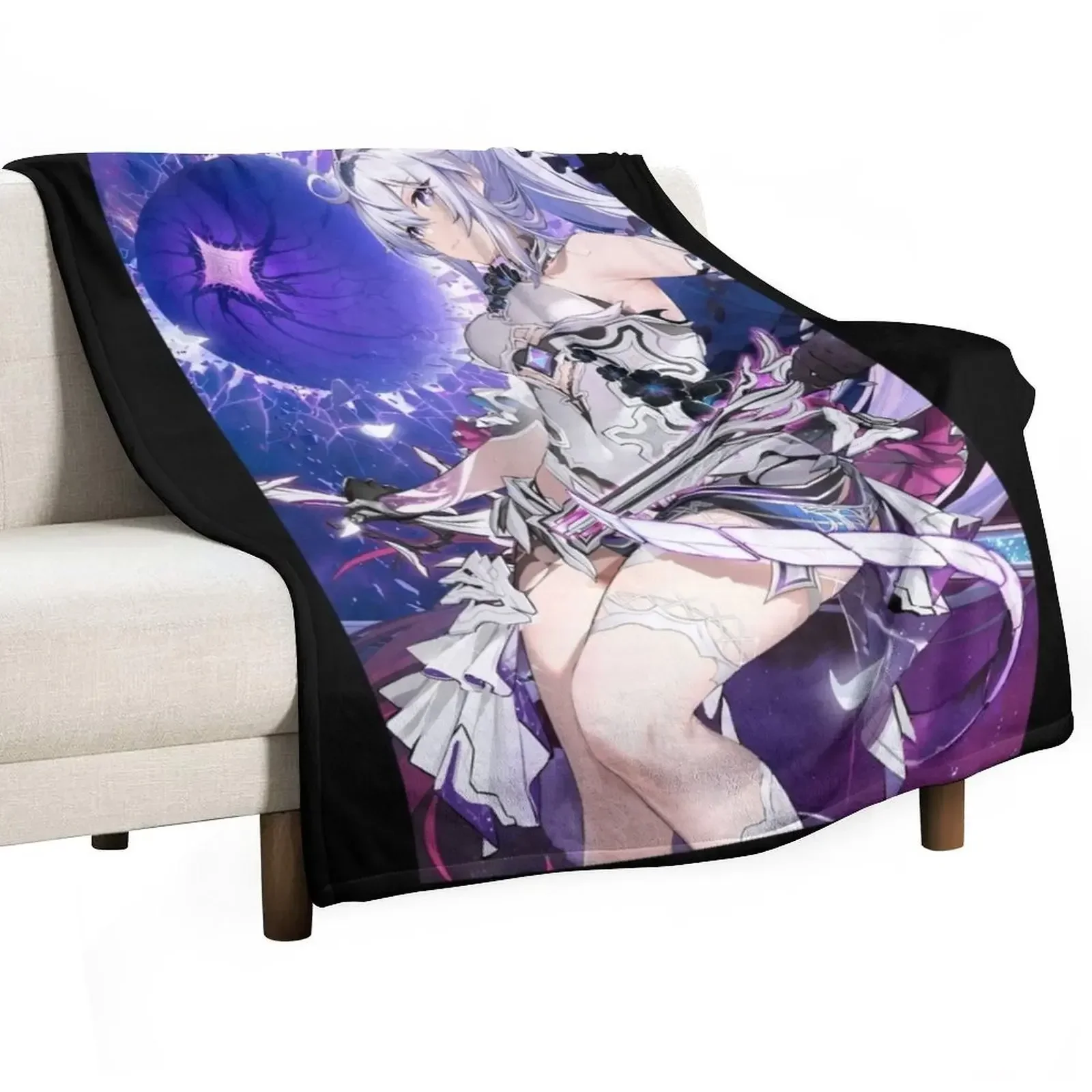 

Kiana Kaslana - Honkai Impact Throw Blanket Fluffy Cozy Throw Blanket for Home Decor