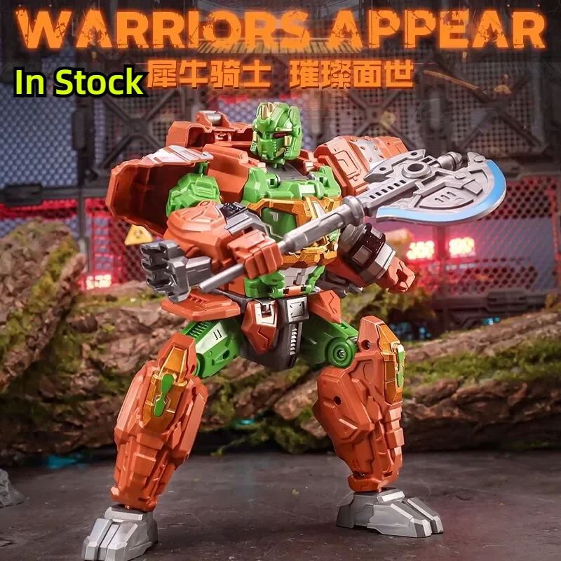 LIJIANG Transformation Toy Arrow Knight Rhino Warrior Yellow Panther Warrior Action Doll Model Collection Gift Figure Anime