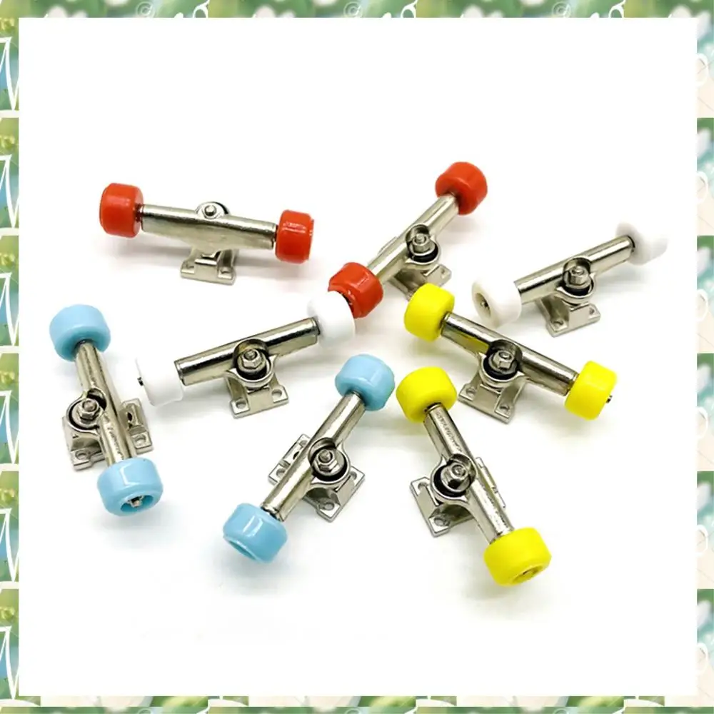 스포츠 2 조각 핑거 스케이트 보드 데크 브래킷 미니 핑거 보드 롤러 스케이트 스쿠터 모델 용 합금 부품, 2 조각 핑거 스케이트