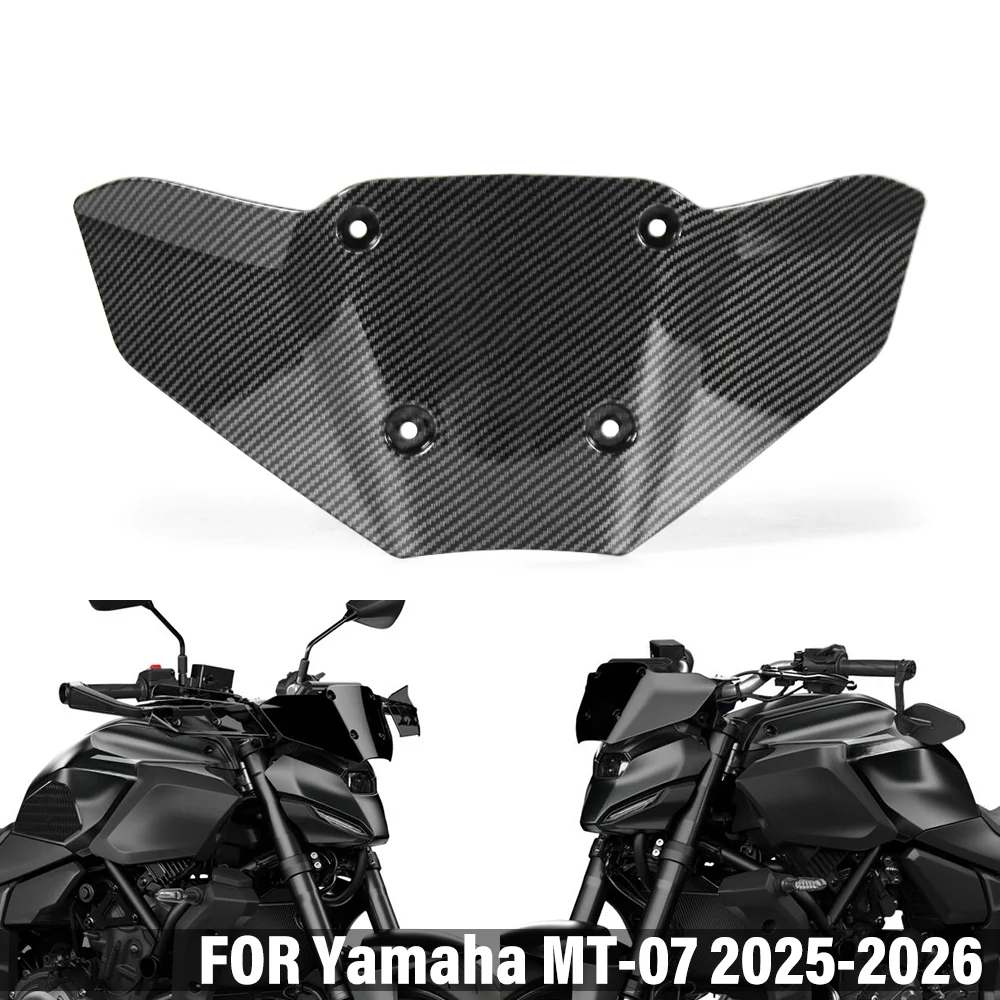 Motorrad Windschutzscheibe Windabweiser Frontverkleidung Kit FÜR YAMAHA MT07 MT07 2025 2026 Winddichtes Windschutz-Zubehör