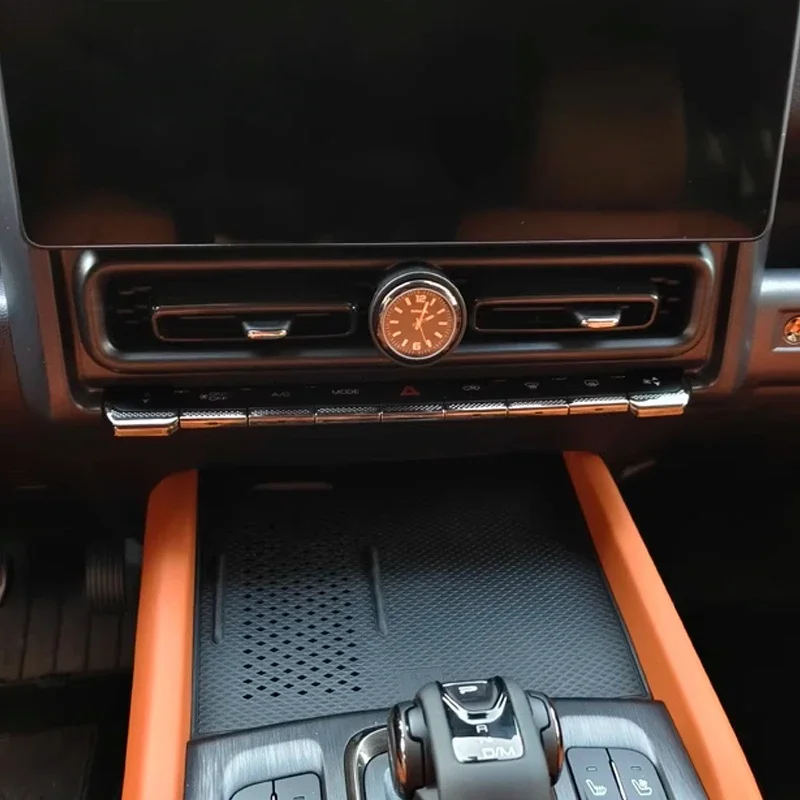 ل Haval H9 2025 2024 ساعة سيارة التحكم المركزي تكييف الهواء غطاء المخرج ساعة كوارتز اكسسوارات الديكور الداخلي #2