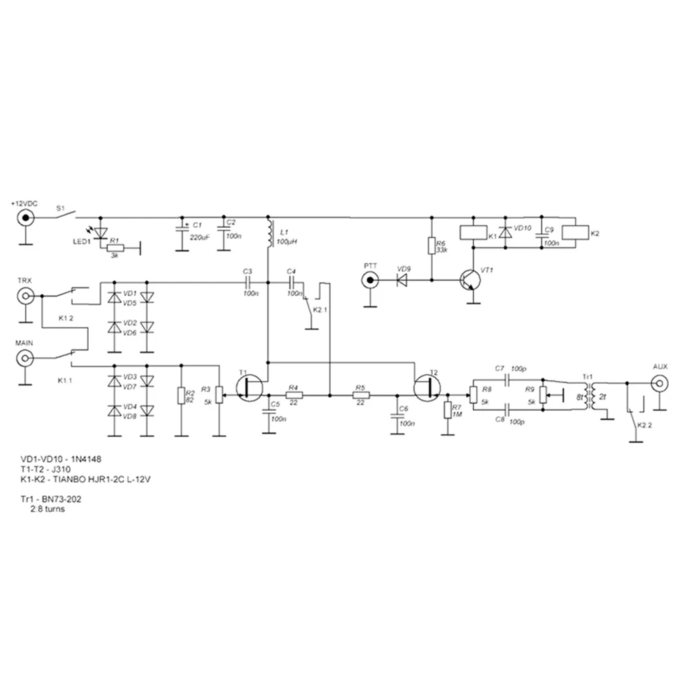 Imagem -05 - Qrm Canceller Eliminator Board para Rádio X-phase Banda hf 130 Mhz Ptt Control Terminado Eliminator Board Kit Faça Você Mesmo Jack Rca 13.8v 150ma