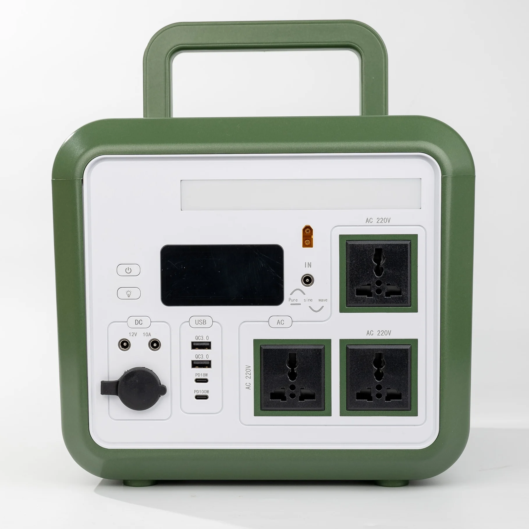 220V Portable Power Station 800W 1200W Power Supply Large Capacity Outdoor Mobile Power Camping RV Emergency Lighting