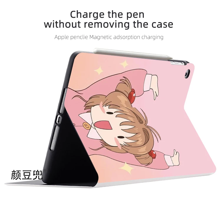 Sakura Kaart Captor Anime Voor Ipad Air 4 5 10.9 Mini 5 6 Case Luxe Siliconen Voor Pro 12.9 11 10.5 9.7 Inch Voor Ipad 10th 9th 6th