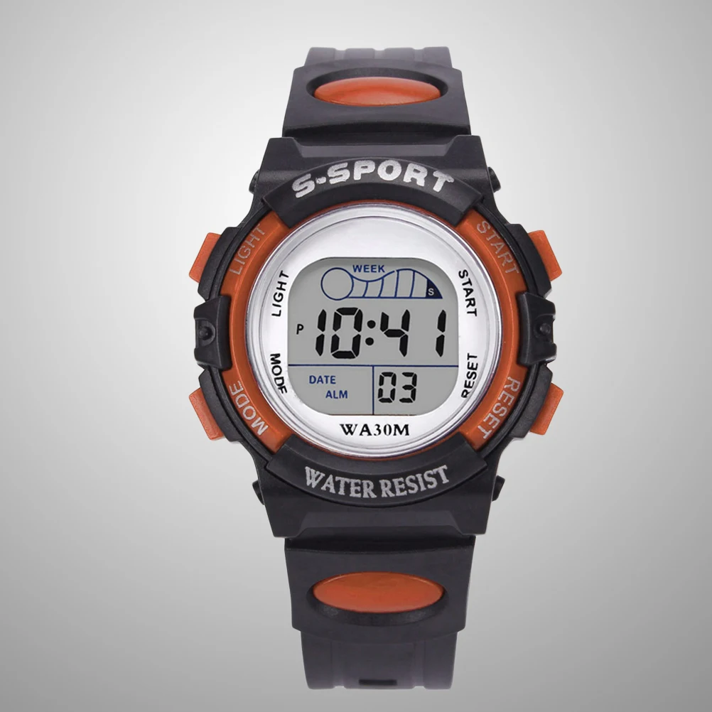 

Digital Watch Digital Watch For Kids Kids Children Electronic Wrist Clock Quartz Student Waterproof Birthday Gift Display