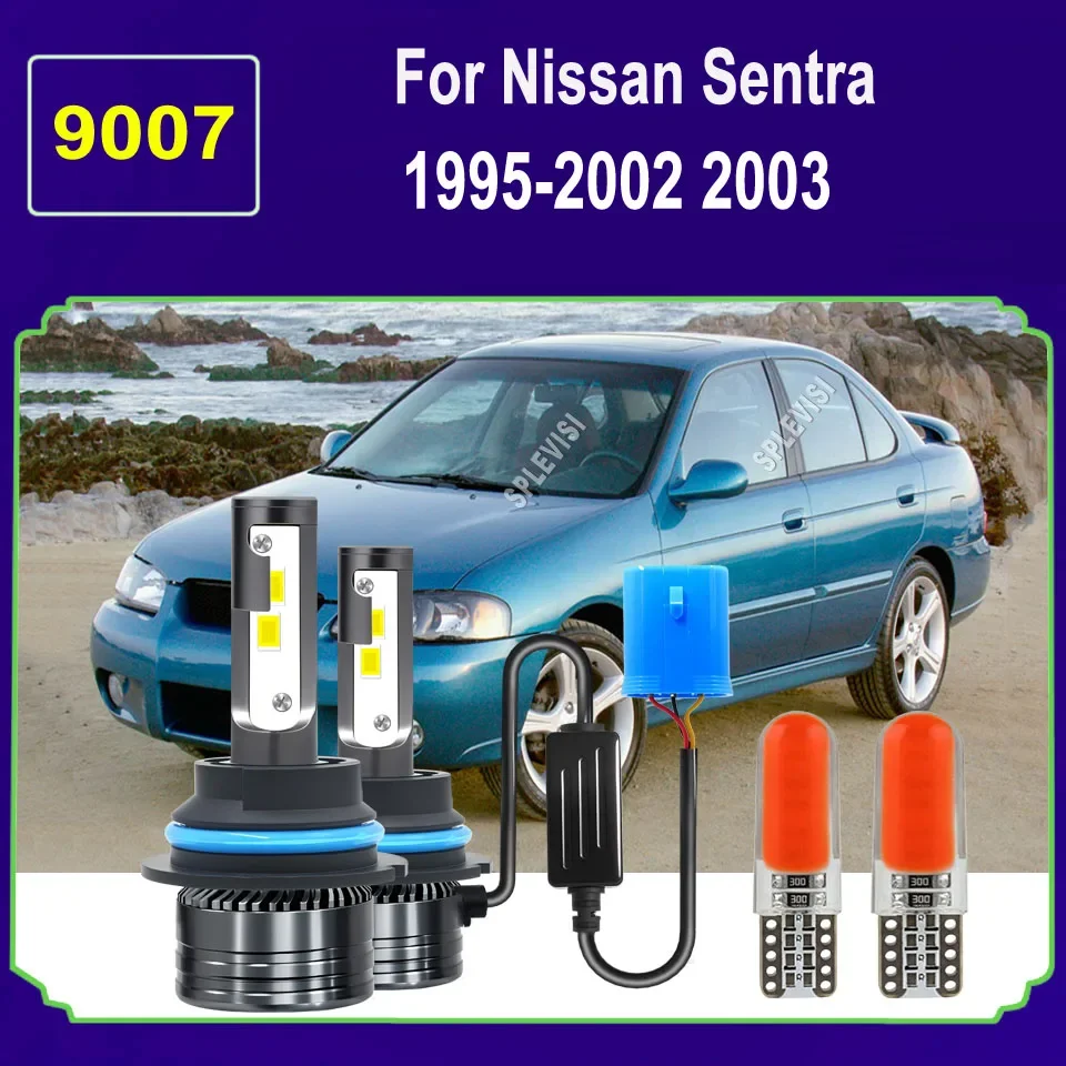 9007 HB5 LED 180W Headlight Kit - with Durable and Long-Lasting Build For Nissan Sentra 1995 1996 1997 1998 1999 2000 2001-2003
