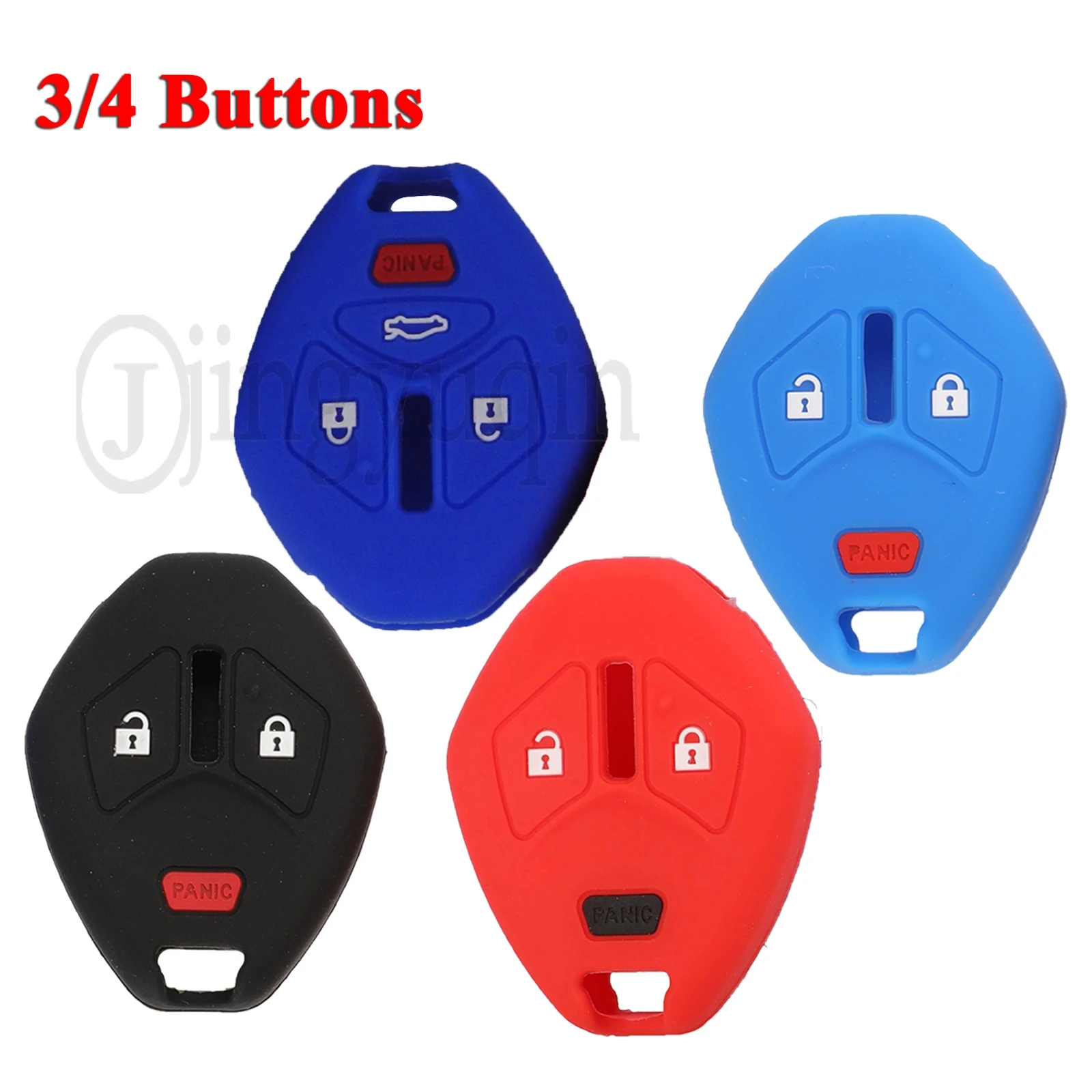 jingyuqin 3/4 BUTTONS For MITSUBISHI Endeavor Outlander Sport RVR Galant LancerEndeavor Outlander Car Smart Key Case fob Hodler