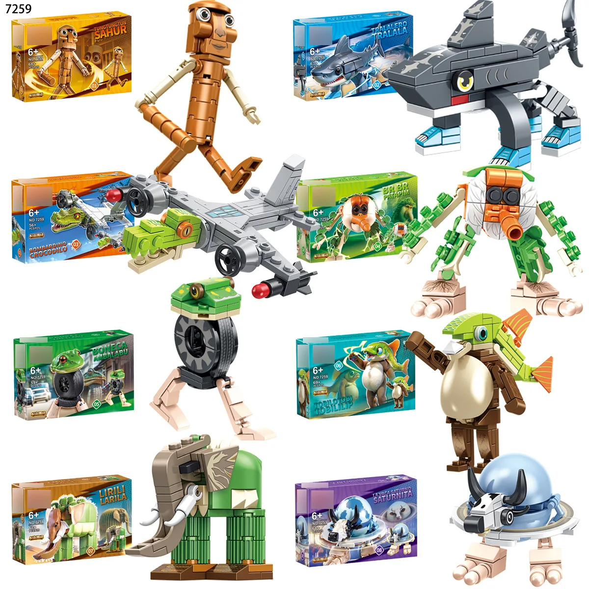 ##**&-Brain Degeneration Animal Building Blocks - Blind Box Toys, Kids' Educational Blocks, Perfect Gift for Boys & Girls