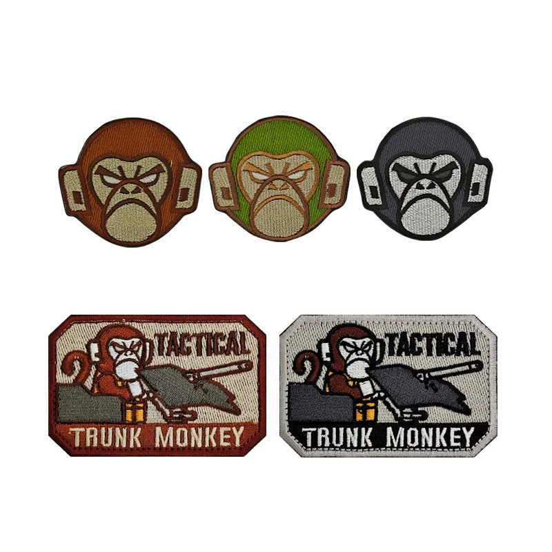 

New Fun Spot Tactical Monkeyarmband Embroidery Magic Patch Ding Morale Badge Backpack Badge Cloth Sticker