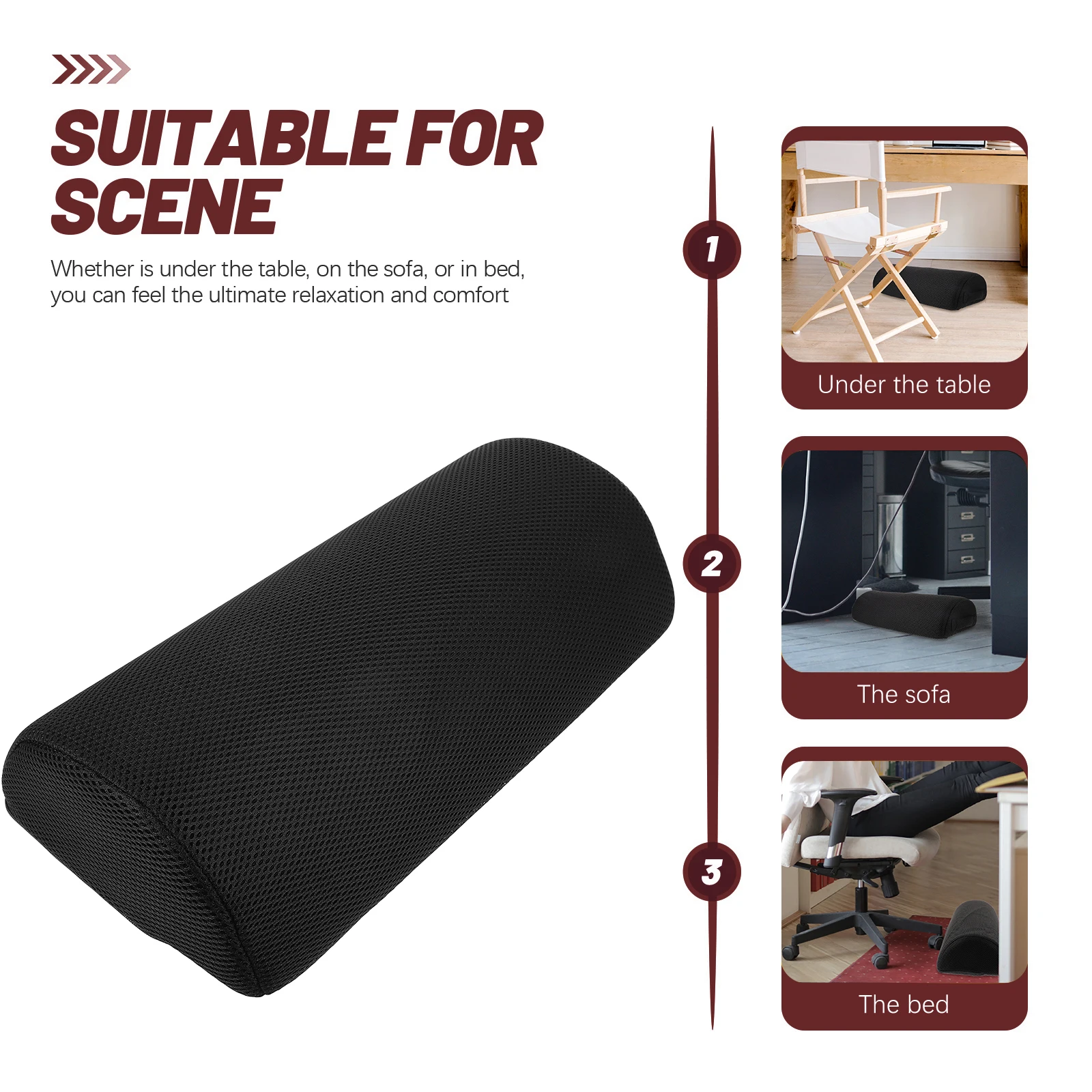 

Versatile Under Knee Pillow Leg Bolster Pillow For Sleeping Ergonomic Knee Support Cushion Comfortable Footrest