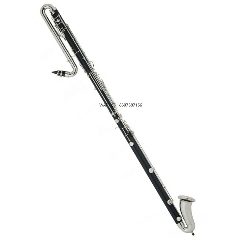Professional Low E 17 Silver Keys Contra Bass Clarinet