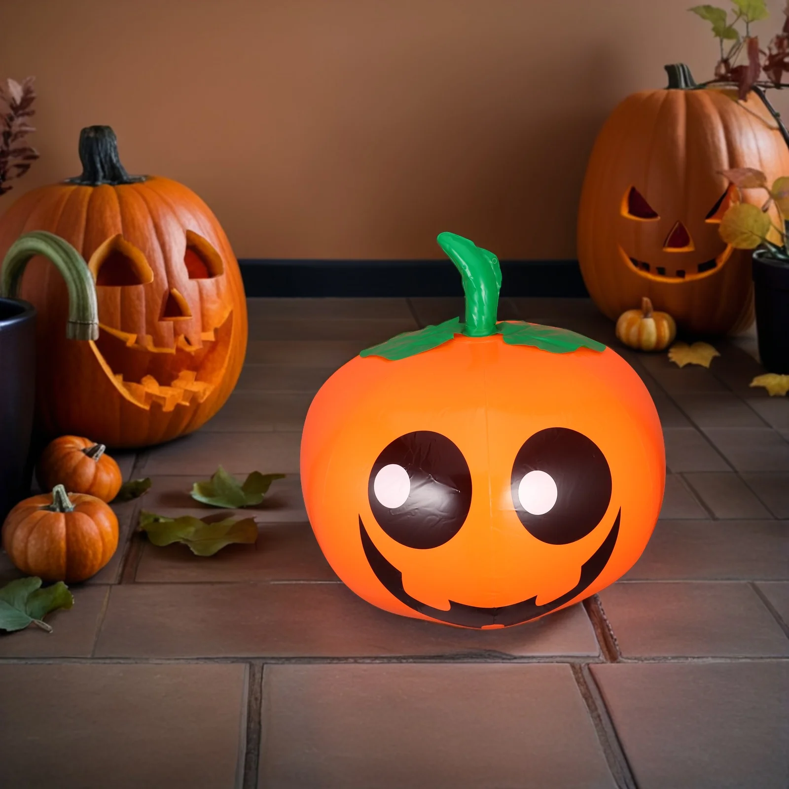 

1pc Halloween Inflatable Pumpkin Decorations Pvc Balloons Bright Home Bar Club Decoration Pumpkin Balloon Pendant