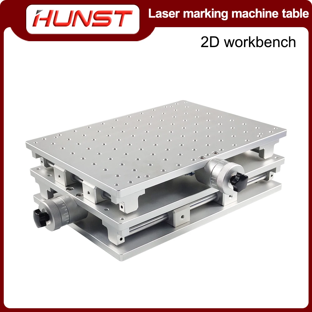 HUNST XY Table 2 Axis Mobile Portable Cabinet Table for Laser Marking and Engraving Machine 300X220mm/210X150mm/300x300mm