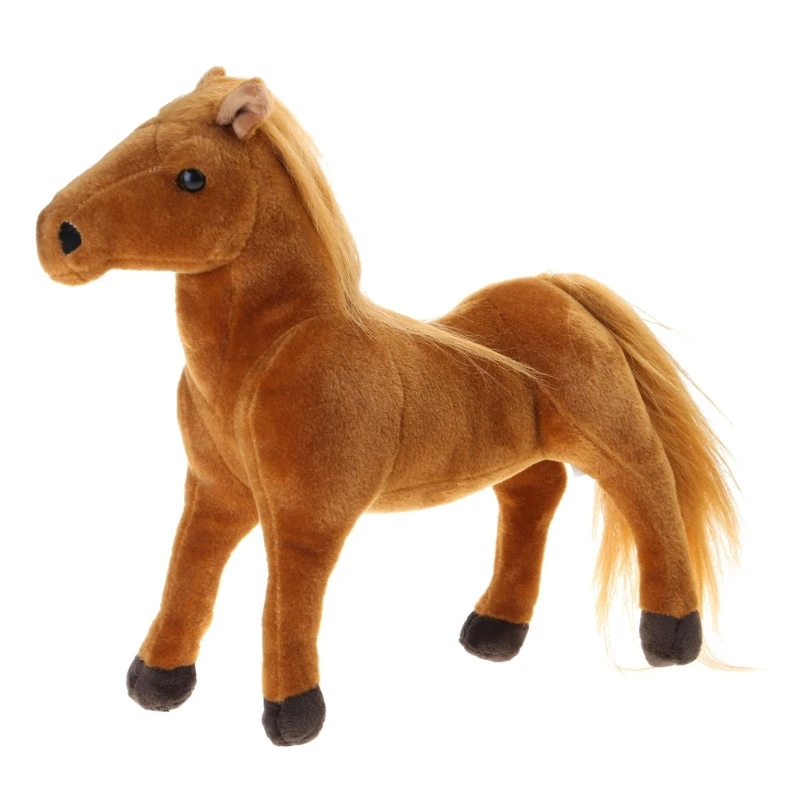 Realistic Horses Horses Stuffed Children Appease Resting Gift Office Home Decors