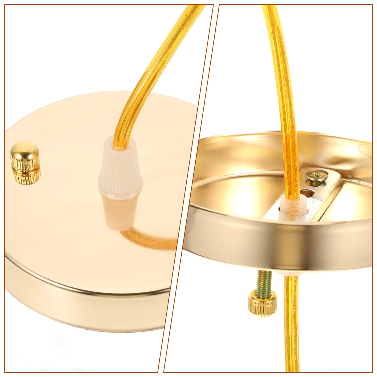 

2Pcs E27 Ceiling Light Holder Metal ABS Lamp Socket Adjustable Pendant Lamp Screw Socket Ceiling Canopy for Chandeliers and DIY