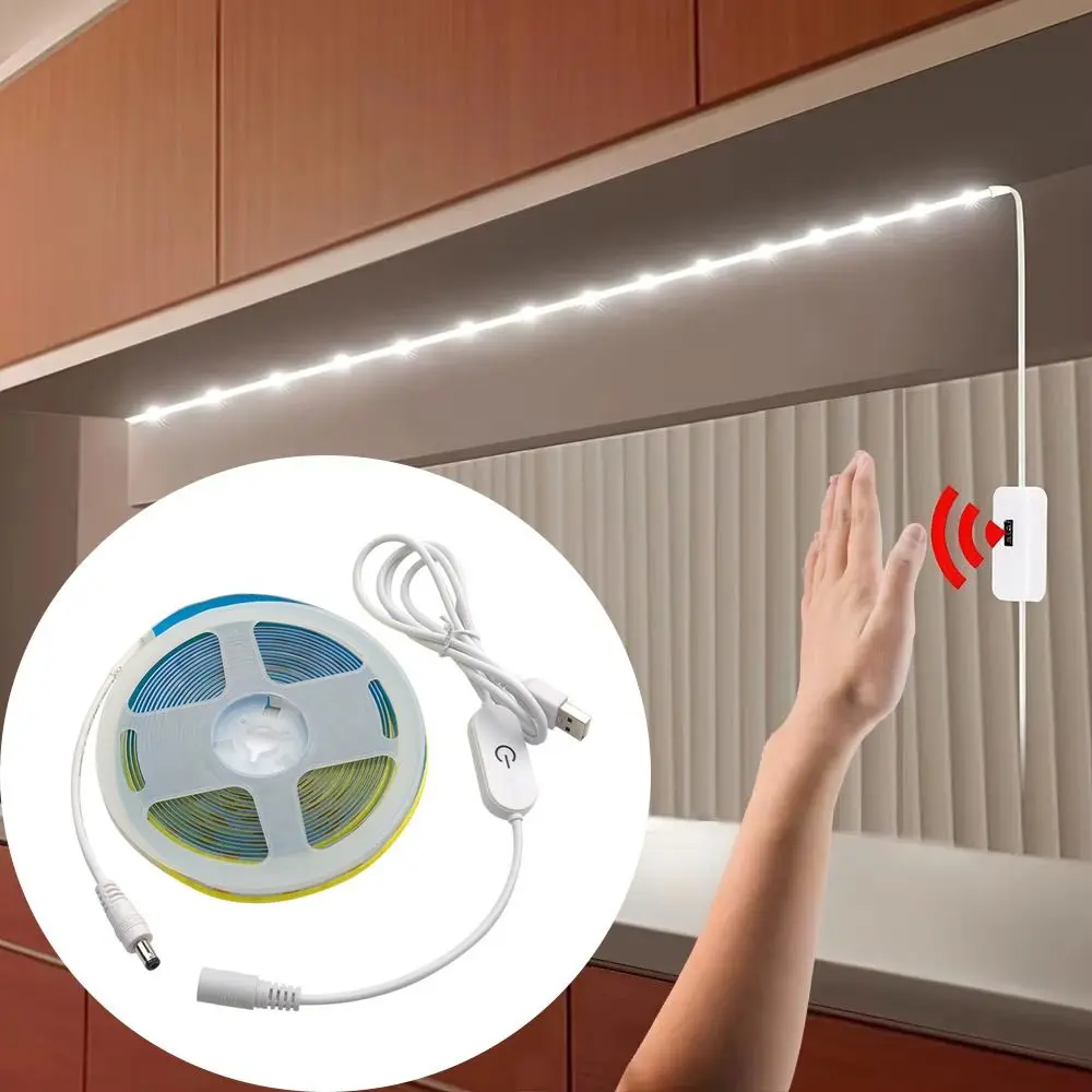 

DC 5V LED Under Cabinet Light Dimmable Control USB Powered LED Lights Strip Flexible Tape 2835 LED Smart Dimmer Under Cabinet