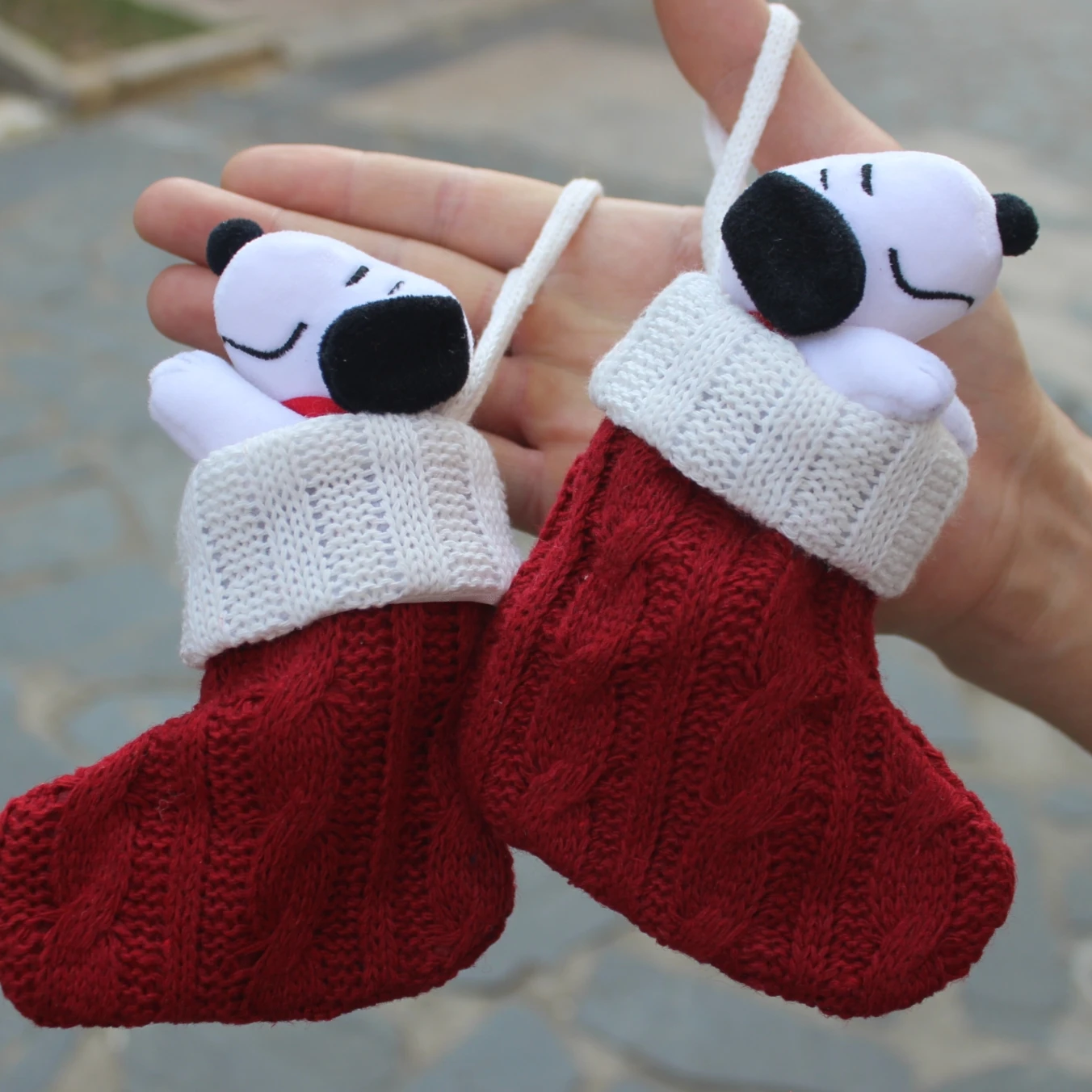 6piece 15CM Peanuts Christmas - огляд і ціна Christmas Stocking Hanging