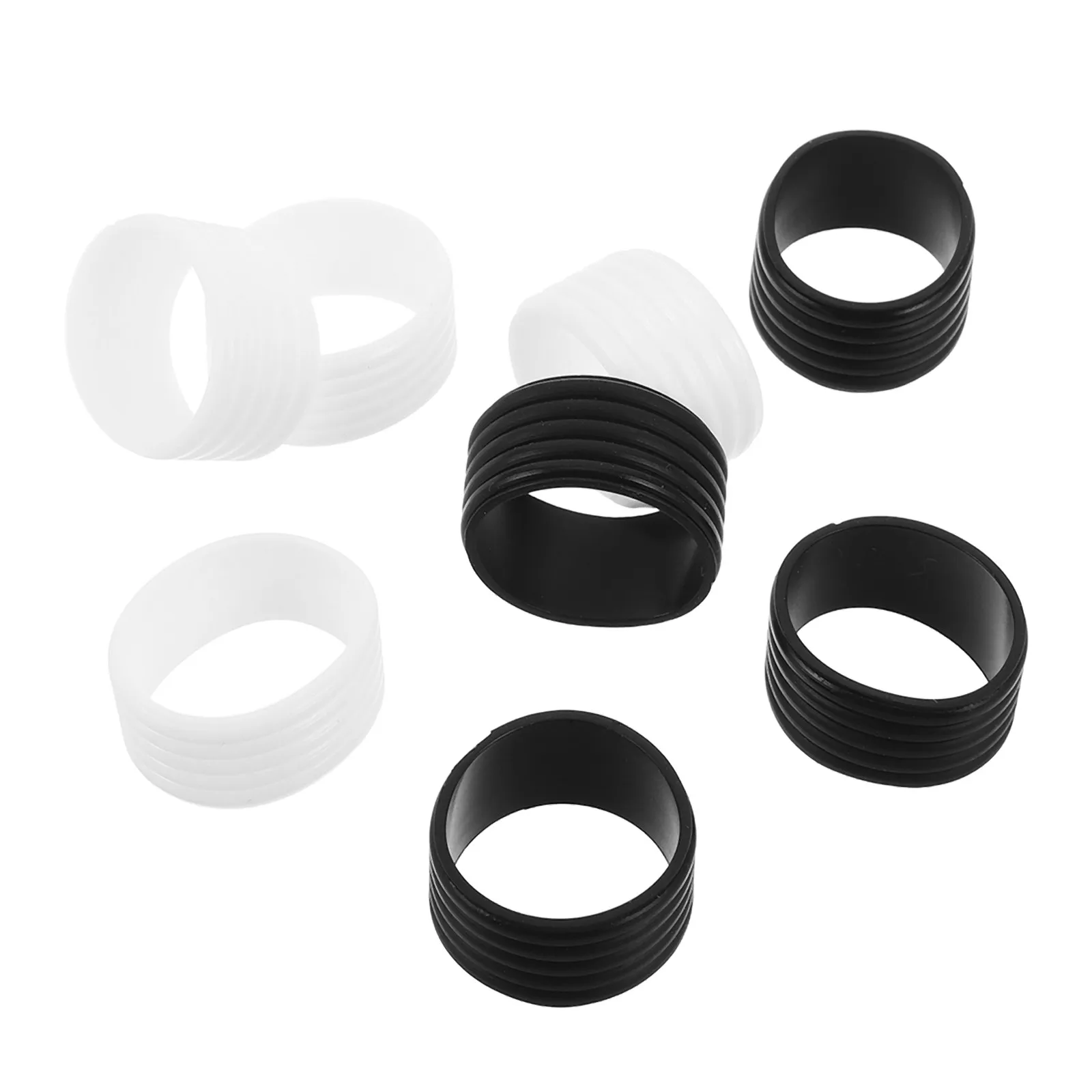 

8Pcs Silicone Tennis Racket Grip Bands Universal Fit for Badminton Pickleball Squash Racquetball - Anti Slip Comfortable