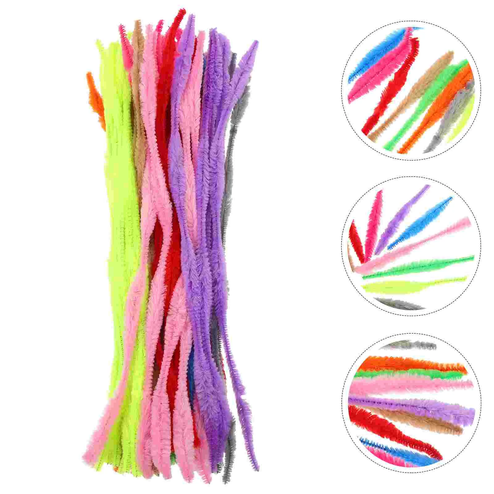 

200Pcs Colorful Chenille Stems Bendable Rods Wave For Diy Wave Diy Craft Decorations Craft Decorations Educational for Diy Wave