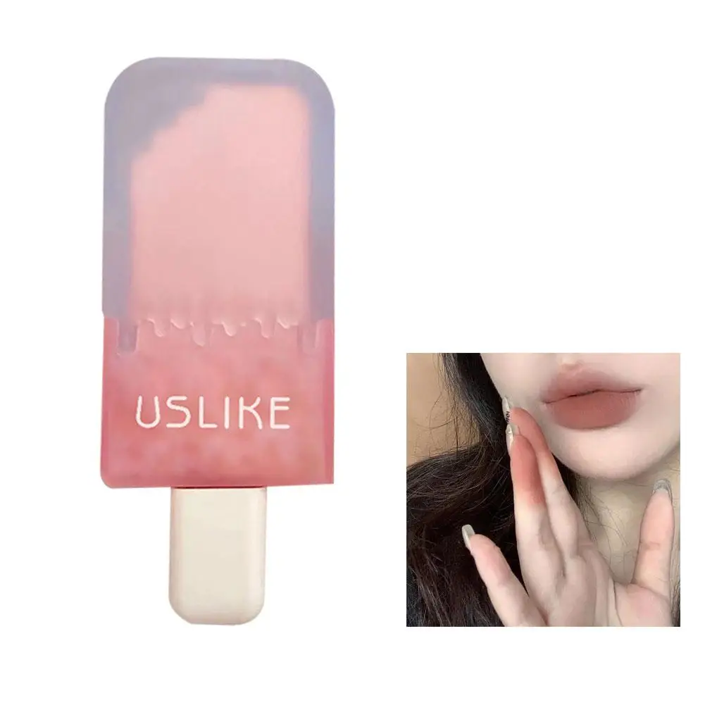 Ice Cream Bar Lip Gloss para Mulheres, Velvet Matte, Mud Whitening, Cosméticos, Batom Feminino, Beleza, Tint Brightening, K7D9