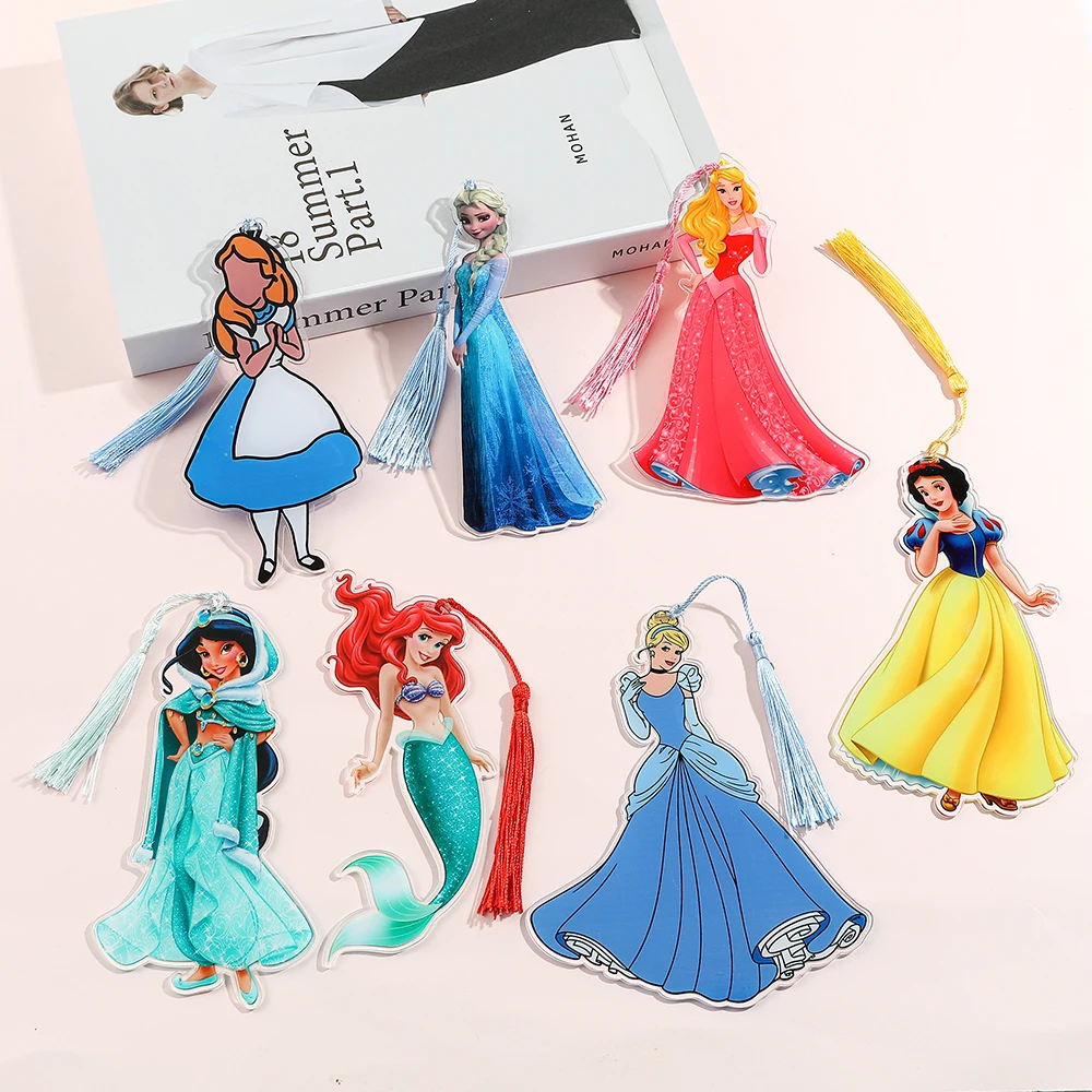 Disney Princess Bookmark - Vibrant and Colorful Decorative Reading Marks, Ideal Gift for Book Enthusiasts and Literature Enthusi