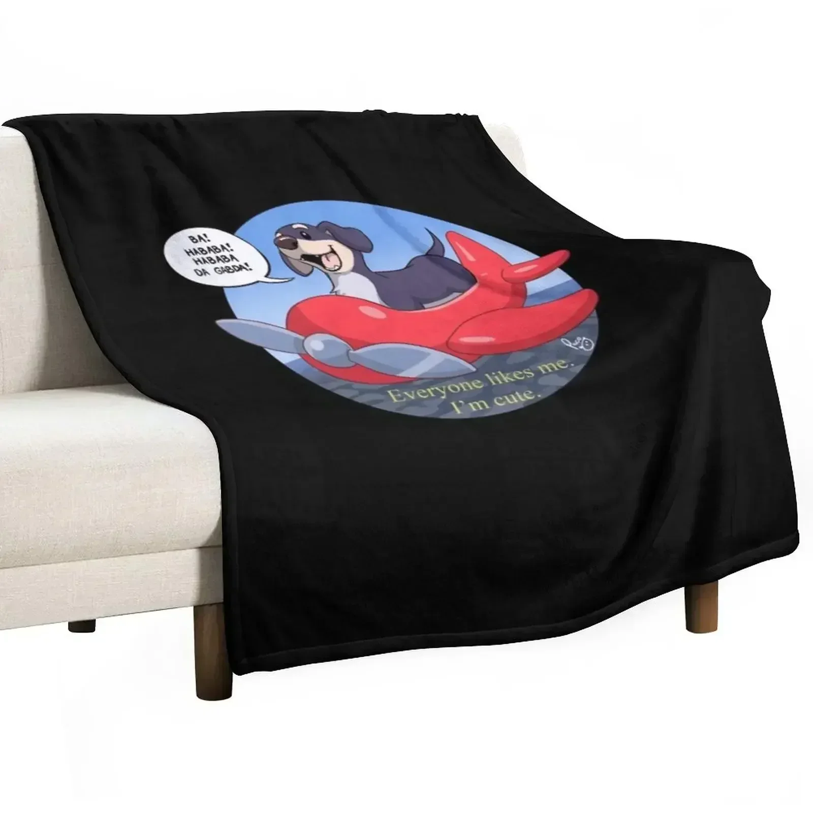 Dog of Wisdom Throw Blanket Single Retros Large Loose For Baby Sofa Throw Blankets
