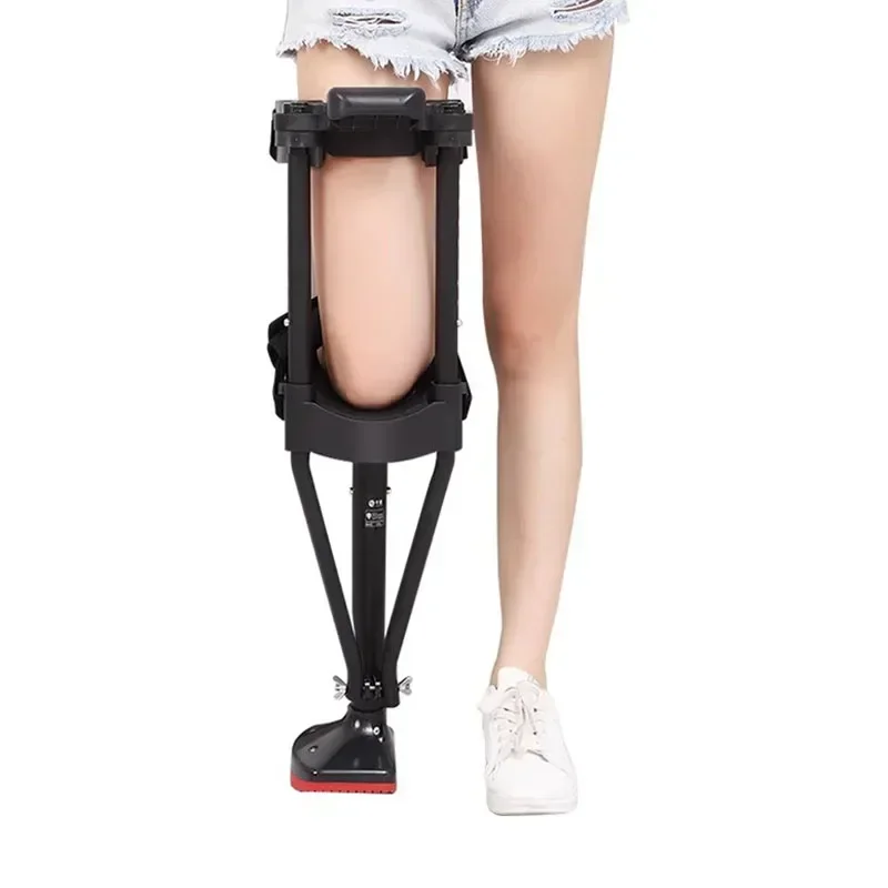 Support-Free Walking Aids Knee Walker Single-Leg Telescoping Assisted Walking Stick Hands Free Crutch Leg Knee Mobility