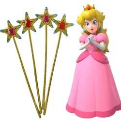 Super Mario Princess Peach Cute Five Pointed Star Fairy Wand Kids Stick Girl Birthday Gift Party Halloween Princess Cosplay Prop