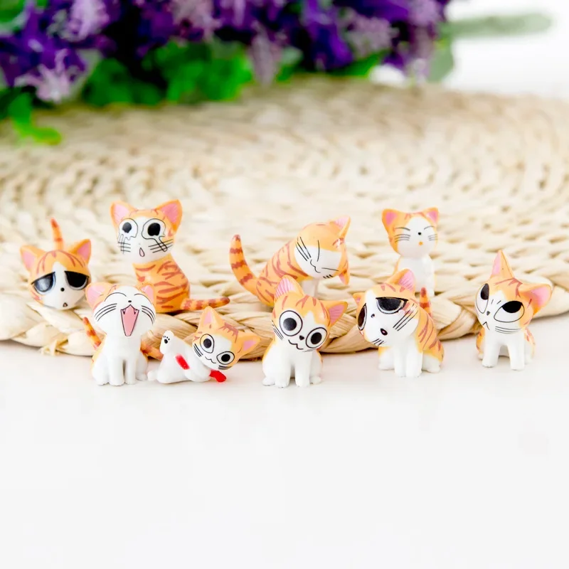 9 Pcs/Set Chi\'s Sweet Home Cat Action Figures Toys Decoration Cartoon 2-3cm Mini Animal Cats Model PVC Dolls Collection