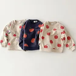 Children Sweatshirts 2022 Autumn Winter Shirts for Kids Long Sleeve Girls Sweaters Boys Blouse Toddler Outerwear Clothes 1-4year