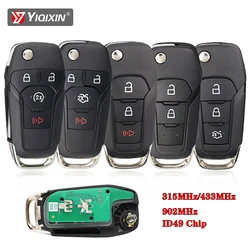 315/433/902Mhz Remote Car Key For Ford Escort Fusion Mk2 Mk7 Explorer Transit Ranger Galaxy S-Max KA+ Mondeo F150-F55 2013-2016