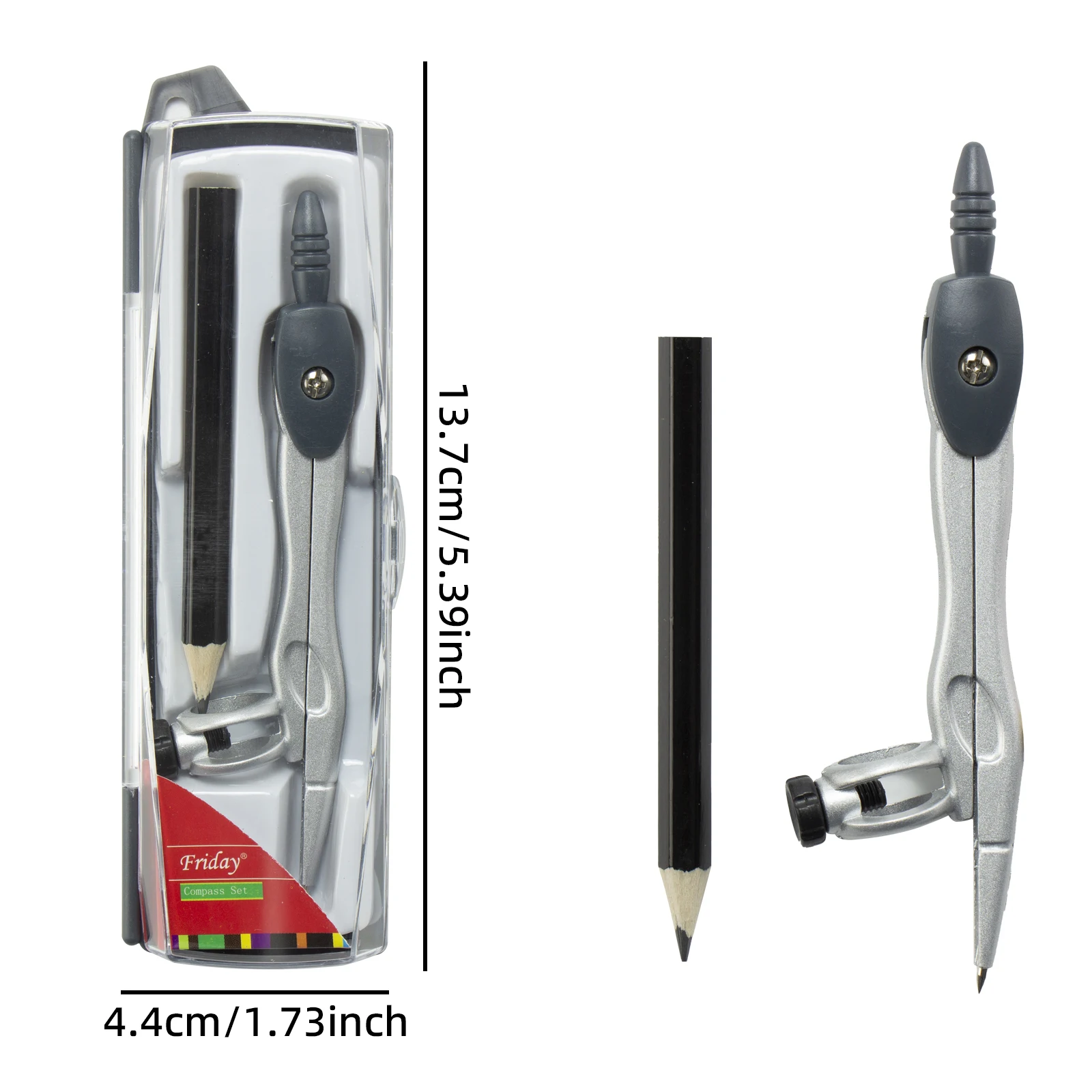 Metal Compass Basic 2‑Piece Se - Compass Geometry Set recension och pris