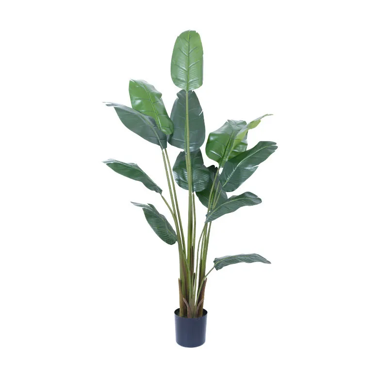 High quality Simulation artificial plant traveler banana greenery Bird of paradise banana plant potted decoration bonsai tree