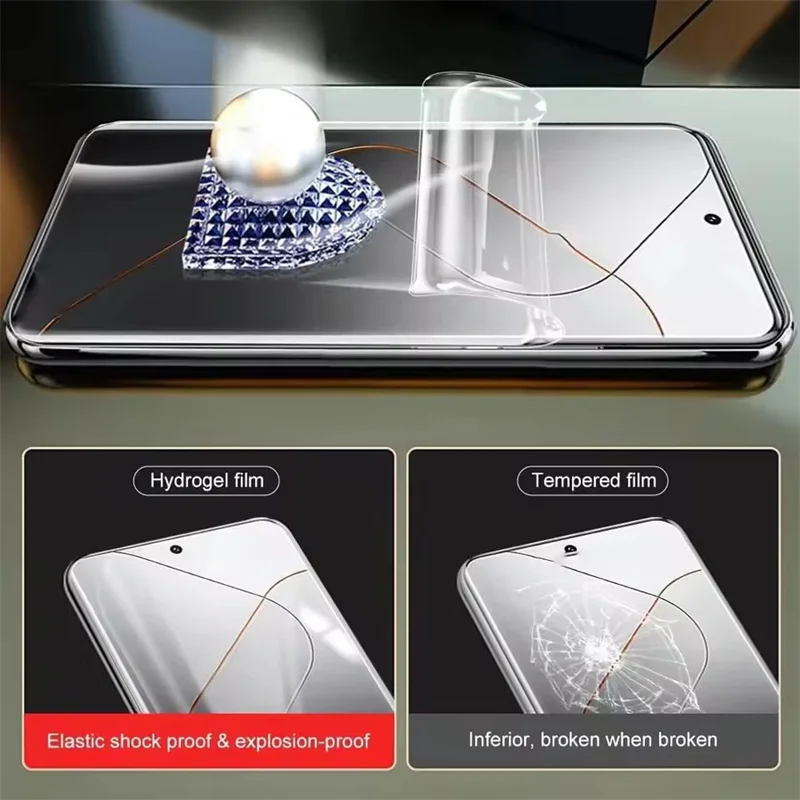 4 Piezas Película de Hidrogel para Xiaomi 15T Pro 17 Pro Max Película de Gel para Xiaomi 13 11 Lite 14 15 Ultra 13T 12T 15T 14T Pro Protector de Pantalla 5