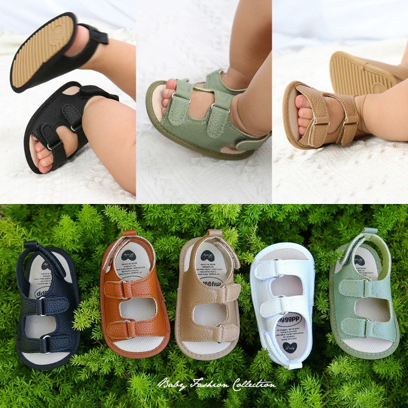 

Cute Baby Girls Boys Sandals Kids Summer Shoes Soft Bottom PU Rubber Toddler Shoes for Newborn