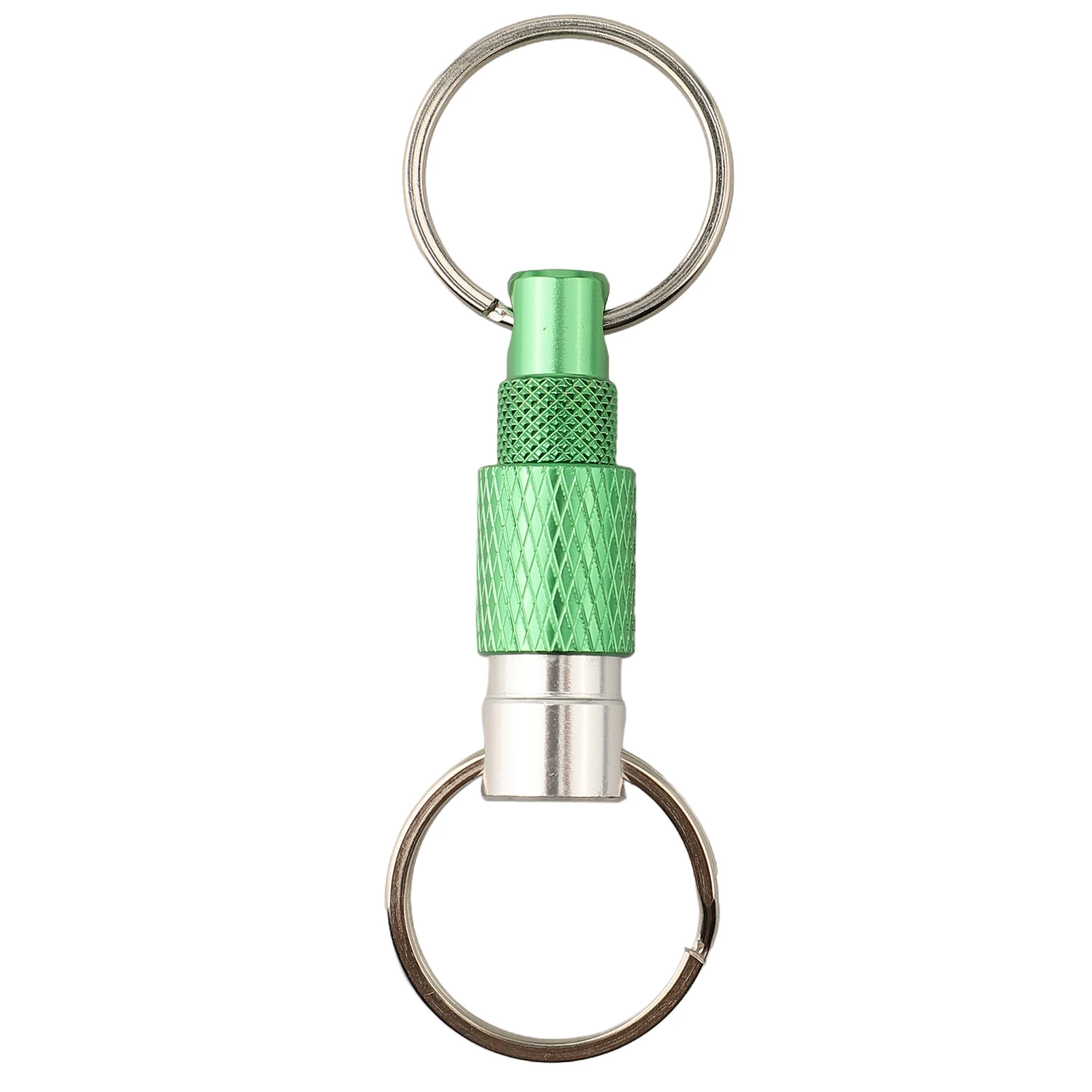 For Outdoor Activities 360° Rotation Keychain Dual Ring Buckle Innovative Design Quick Release Lock Split Rings