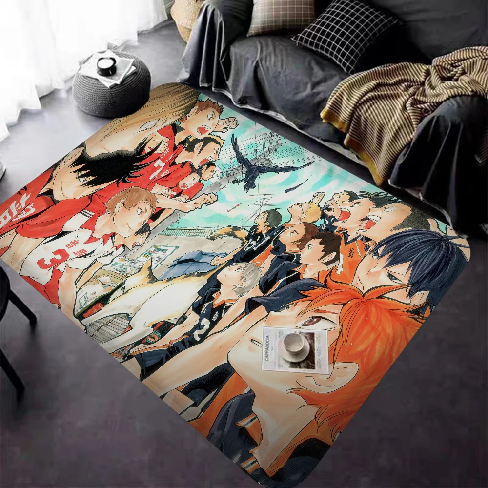 

H-Haikyuu Door Mat Kids Room Bedroom Decoration Balcony Anti-Slip Doormat Living Room Household Carpets