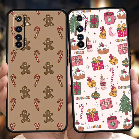 Cartoon Christmas Phone Case For Realme 13 12 11 10 9 8 5G 7 C25 C35 GT5 GT3 GT2 Pro Plus For Realme GT Neo 2 3 3T 5 Cover